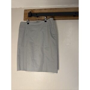 Ann Taylor Loft Straight Skirt Lined Gray Women's Skirt Size 10